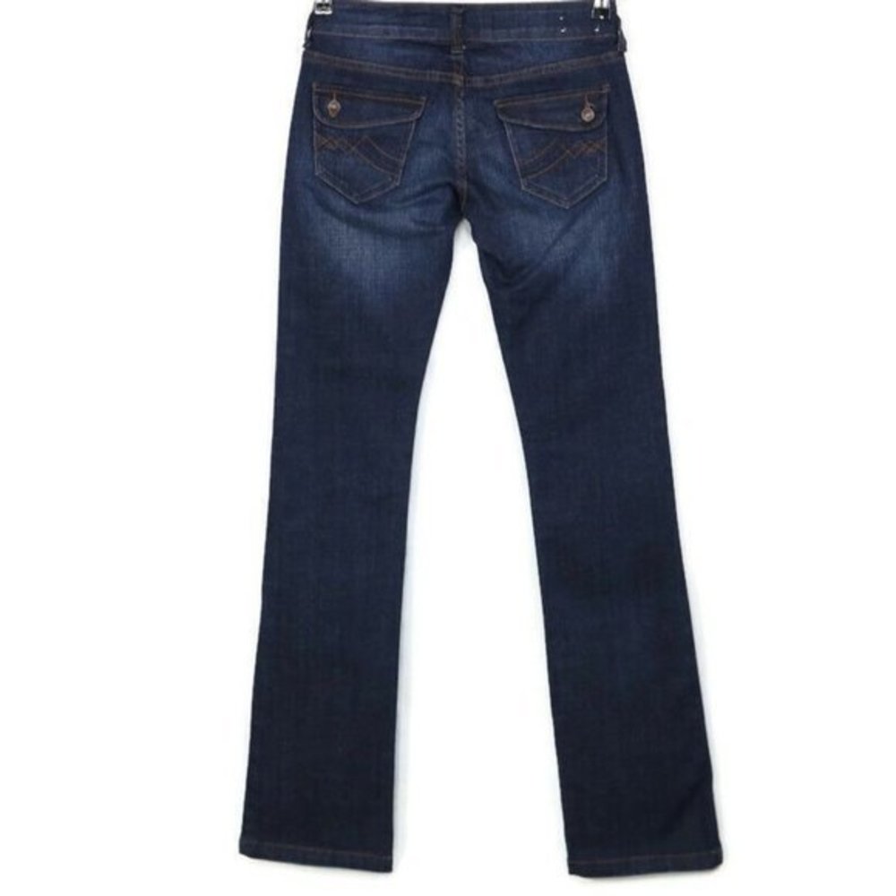Delias Reese Straight Jeans Dark Stretch Size 1/2 1 2 Long‎ Tall